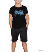 Resim Avenged Sevenfold Lighting Logo Siyah Çocuk Tişört Siyah 