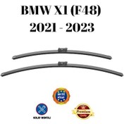 Resim Bmw X1 F48 2021 2022 2023 Uyumlu Araca Özel Ön Cam Muz Tipi Silecek Süpürgesi Takımı 65/40cm 2li Set Silbak 