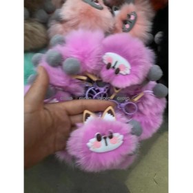 Resim Silver1 Gıoıo Yeni Sevimli Gerçek Saç Tilki Küçük Cinderblock Saç Araba Anahtarlık Kolye Ins Pixie Peluş Top Çanta Aksesuarları (Yurt Dışından) 