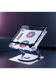 Resim Daytona ST-801D İki Fanlı Notebook Standı Alüminyum 