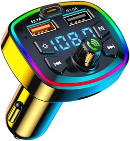 Resim Marvers Araç Fm Transmitter Bluetooth 5.0 Usb Sd Card Müzik Oto Aksesuar Oto Çakmaklık Şarj 