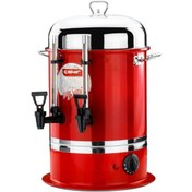 Resim Çakır Çelik 50 Bardaklık 4 L Endüstriyel Çay Kazanı Kırmızı 