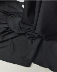 Resim Siyah Renkte İnterlok Örme Kumaş En: 150cm-10689 Siyah 