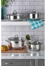 Resim Neva N3157 Berlin 8 Parça Tencere Seti 