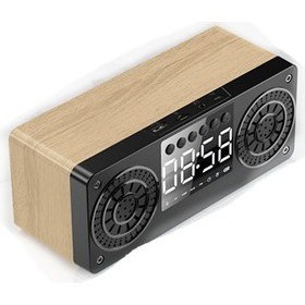 Resim Sunsky FT-4002 Ahşap Kablosuz Bluetooth Taşınabilir Retro Hoparlörler Siyah (Yurt Dışından) 