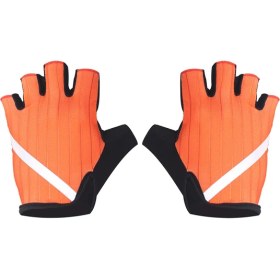 Resim Liangduo Shop Turuncu Tarzı L Boyutu Bisiklet Eldiveni Son Derece Yansıtıcı Kaymaz Mtb Yol Bisiklet Eldiveni Erkek Kadın Yarım Parmak Nefes Darbeye Dayanıklı Bisiklet Spor Eldiveni (Yurt Dışından) 