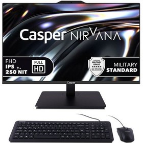 Resim Casper Nirvana A80.1315-CX00X-V-S i3-1315U 24 GB 2 TB NVMe SSD 23.8" Free Dos AIO Masaüstü Bilgisayar 