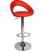 Resim Bürocci Larissa Bar Taburesi-Kırmızı-9501Q0116 Çok Renkli 