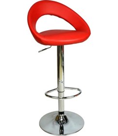 Resim Bürocci Larissa Bar Taburesi-Kırmızı-9501Q0116 Çok Renkli 