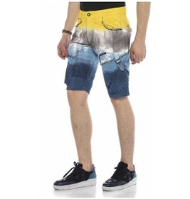 Resim Ck211 Kargo Tokalı Cep Kot Kapri Şort 001 