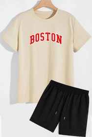 Resim Trend Sizde Unisex Boston Şort T-shirt Eşofman Takımı 