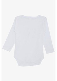 Resim Breeze Erkek Bebek Çıtçıtlı Zıbın Body Hayvanat Bahçesi Dost Hayvanlar Baskılı 9 Ay-3 Yaş, Beyaz Beyaz 