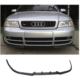 Resim Audi A4 S4 B5 1995 - 2001 Ön Lip Mat Siyah Ön Tampon Lip 