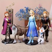 Resim 5 adet Dondurulmuş Koleksiyon Figür Seti, Elsa, Anna, Olaf ve Daha Fazlası İçerir | Masaüstü Dekoru, Sergi Kutuları ve Tatil Hediyeleri İçin Mükemmel! PVC Malzeme, Koleksiyoncuların Oyuncakları İçin Uygun 