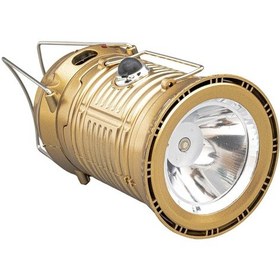 Resim Renkli Şarjlı Kamp Lambası Altın 
