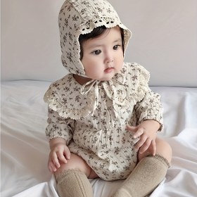 Resim Çiçek Desenli Dantel Kenarlı Kapüşonlu Tayt ve Elbise Seti, Pamuk Karışımı, Casual Stil, Hafif Esnek, Dokuma Kumaş, İlkbahar/Sonbahar için Mükemmel, 12 Yaş ve Altı İçin 