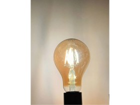 Resim Mikasso 3 Watt A70 Modeli 190 Lümen Dimmerli Amber Camlı Ledli Rustik Ampul 