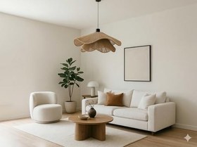 Resim AFRALYAHOME TEKLİ SARKIT İSKANDİNAV STYLE BOHEM AVİZE (KAHVE) 