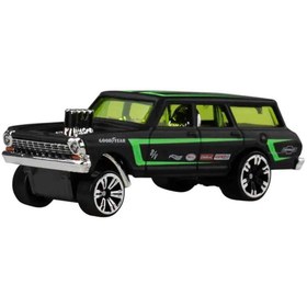 Resim Hot Wheels Neon Yarışçılar 64 Chevy Nova Gasser HLH72-JKX96 