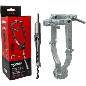 Resim Rox Wood 0271 Kare Delik Zıvana Adaptörü (10 mm Matkap Uçlu) 
