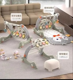 Resim Çok Fonksiyonlu Bebek Oyun Halısı Yürüme Destekli Konforlu Mat 