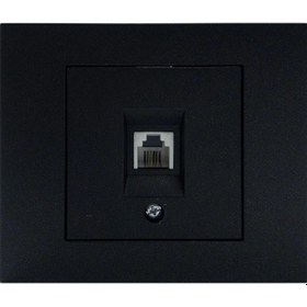 Resim Ovivo Grano Nümeris Telefon Prizi Metalik Siyah 