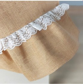 Resim Kenar Burmalı Runner Dantel 