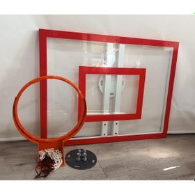 Resim Mia Basketbol Panya Seti 90 120 8 Mm Solid Polikarbon 45 Cm Sabit Çember 