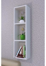 Resim Toyzcity Miray Yatay Raf Kitaplık Beyaz 