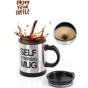 Resim Wintoup Karıştırıcı Özellikli Mikser Kupa Bardak Self Stirring Mug Bardak 