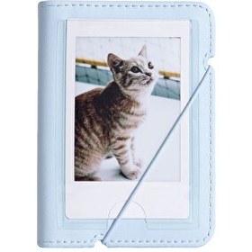 Resim Fujifilm Instax Mini Film Uyumlu 28'li Mavi Albüm 