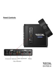 Resim RECOIL DII-700.4 4 Kanal Amfi (800 Watt) 