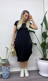 Resim A082 siyah şalvar model bakır cepli - 38 