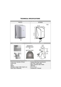 Resim Vialli Og2 Maxi Feedpoint Içten Çekmeli Kağıt Havlu Dispenseri Beyaz 