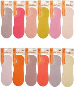 Resim Dündar Kadın Modal Plus Pastel Renk Sneaker Çorap 6876 - 12 Adet 