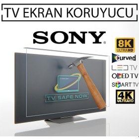 Resim Tvsafenow Sony Uyumlu KD-85ZG9 85'' İnç 216 Ekran Sony Uyumlu TV Ekran Koruyucu 