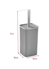 Resim Wc Fırçası & Tuvalet Fırçası Gri 2 Parça Gri 