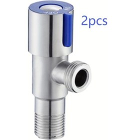 Resim Willowhaven 2 Adet Mavi 1/2" 304 Paslanmaz Çelik Duş Başlığı Ayarlanabilir Açı Vana 