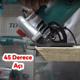 Resim Total Elektrikli Daire Testere Makinası 1600 W TS1161856 Ahşap Sunta Mdf Kesim Kesme 185 mm Disk 