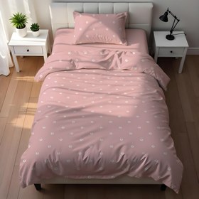 Resim Evmila Minik Çiçekler Desenli Nevresim Takımı - 160x220cm Nevresim +50x70cm Yastık Kılıfı+100x200cm Çarşaf 