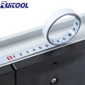 Resim 1 adet Ahşap İşleme T Takip Ölçü Bandı 1.27 cm Genişliğinde Kendinden Yapışkanlı Metrik Ölçekli Cetvel Miter Takip Router Tabla Testere Ölçüm Araçları için 