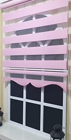 Resim StorBurada Zebra Stor Perde Pembe Etek Dilimli ST 005 Pembe 90 x 200 