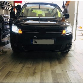Resim OTO H.İ.T. Volkswagen Caddy Mk3 Uzun Farlar Için Uyumlu Şimşek Etkili Led Xenon Beyaz Far Ampulü 