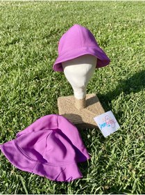 Resim irembaby Unisex Bebek Çocuk Bucget Baget Şapka Mor 