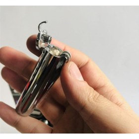 Resim TURKUAZ Clipper Orjinal Klasik Benzinli Silver Çakmak 