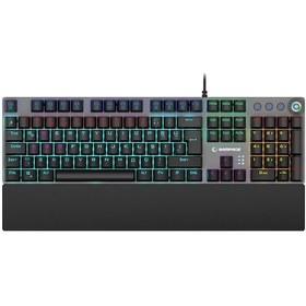 Resim Rampage KB-R28 Blade Plus Red Switch Gökkuşağı Aydınlatmalı Mekanik Oyuncu Klavye 