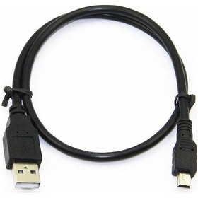 Resim Mini Usb 5 Pin Şarj ve Data Kablosu 50 Cm Kablo Harici Hdd Kablos 