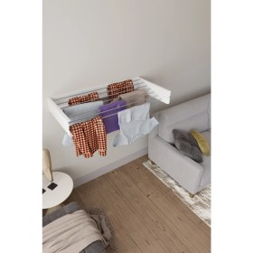 Resim Homapex Pratik Çamaşır Kurutmalığı Dekoratif Askılık 120CM 