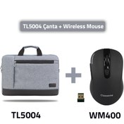 Resim Classone Tl5004-wm400 15.6" Su Geçirmez Kumaş Notebook, Laptop El Çantası+wm400 Kablosuz Mouse 