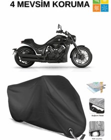 Resim AutoEN RKS C1002V DAYANIKLI KİLİT UYUMLU SU GEÇİRMEZ MOTOSİKLET BRANDASI-SİYAH 